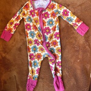 Floral Kids One Piece Pajama